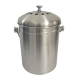 Maxbell Recycle Bin Garbage Can Round Stainless Steel for Picnic Camping