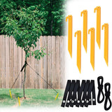 Maxbell Tree Fixing Ground Nail Stake Kit Garden Plant Garden Yard for tree