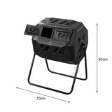Maxbell Tumbling Compost Tumbler Fast Working 160L Waste Bins for Garden Outdoor