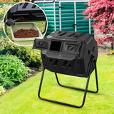 Maxbell Tumbling Compost Tumbler Fast Working 160L Waste Bins for Garden Outdoor
