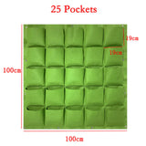 Maxbell Wall Mounted Hanging Grow Bag Gardening Vertical Flower Pots for Garden