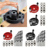 Maxbell Self Centering Doweling Tool Sleeve Tool Durable for Woodworking Joinery Drill sleeve red