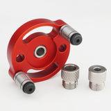 Maxbell Self Centering Doweling Tool Sleeve Tool Durable for Woodworking Joinery Drill sleeve red