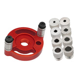 Maxbell Self Centering Doweling Tool Sleeve Tool Durable for Woodworking Joinery Drill sleeve red