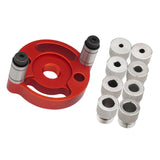 Maxbell Self Centering Doweling Tool Sleeve Tool Durable for Woodworking Joinery Drill sleeve red