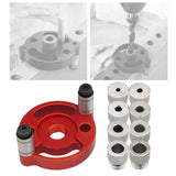 Maxbell Self Centering Doweling Tool Sleeve Tool Durable for Woodworking Joinery Drill sleeve red