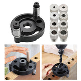Maxbell Self Centering Doweling Tool Sleeve Tool Durable for Woodworking Joinery Drill sleeve black