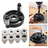 Maxbell Self Centering Doweling Tool Sleeve Tool Durable for Woodworking Joinery Drill sleeve black