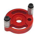 Maxbell Self Centering Doweling Tool Sleeve Tool Durable for Woodworking Joinery Drill Bit Drill Bush red