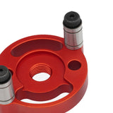 Maxbell Self Centering Doweling Tool Sleeve Tool Durable for Woodworking Joinery Drill Bit Drill Bush red