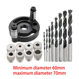 Maxbell Self Centering Doweling Tool Sleeve Tool Durable for Woodworking Joinery Drill Bit Drill Bush black