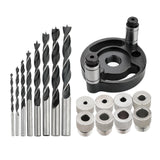Maxbell Self Centering Doweling Tool Sleeve Tool Durable for Woodworking Joinery Drill Bit Drill Bush black