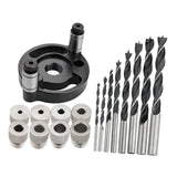 Maxbell Self Centering Doweling Tool Sleeve Tool Durable for Woodworking Joinery Drill Bit Drill Bush black