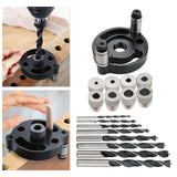Maxbell Self Centering Doweling Tool Sleeve Tool Durable for Woodworking Joinery Drill Bit Drill Bush black