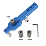 Maxbell Dowel Drill Joinery Kits 6/8/10mm Drill Bushings for DIY Furniture with Wrench