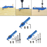Maxbell Dowel Drill Joinery Kits 6/8/10mm Drill Bushings for DIY Furniture with Wrench