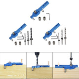 Maxbell Dowel Drill Joinery Kits 6/8/10mm Drill Bushings for DIY Furniture with Wrench