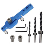Maxbell Dowel Drill Joinery Kits 6/8/10mm Drill Bushings for DIY Furniture Carbon Steel Drills