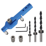 Maxbell Dowel Drill Joinery Kits 6/8/10mm Drill Bushings for DIY Furniture Carbon Steel Drills