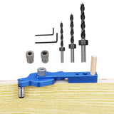 Maxbell Dowel Drill Joinery Kits 6/8/10mm Drill Bushings for DIY Furniture Carbon Steel Drills