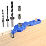 Maxbell Dowel Drill Joinery Kits 6/8/10mm Drill Bushings for DIY Furniture Carbon Steel Drills