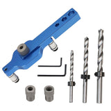 Maxbell Dowel Drill Joinery Kits 6/8/10mm Drill Bushings for DIY Furniture HSS Drills