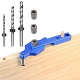 Maxbell Dowel Drill Joinery Kits 6/8/10mm Drill Bushings for DIY Furniture HSS Drills