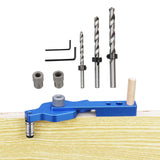 Maxbell Dowel Drill Joinery Kits 6/8/10mm Drill Bushings for DIY Furniture HSS Drills