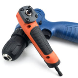 Maxbell Right Angle Adapter Accessories for Drilling or Driving in Tight Space Blue(with 10 P bits)