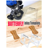 Maxbell Acrylic Slotting Joint Templates Bow Tie Joint for Woodworking Tool Style A