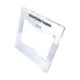 Maxbell Acrylic Slotting Joint Templates Bow Tie Joint for Woodworking Tool Style A