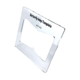 Maxbell Acrylic Slotting Joint Templates Bow Tie Joint for Woodworking Tool Style A