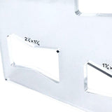 Maxbell Acrylic Slotting Joint Templates Bow Tie Joint for Woodworking Tool Style D