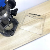 Maxbell Acrylic Slotting Joint Templates Bow Tie Joint for Woodworking Tool Style D