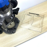 Maxbell Acrylic Slotting Joint Templates Bow Tie Joint for Woodworking Tool Style D