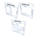 Maxbell Acrylic Slotting Joint Templates Bow Tie Joint for Woodworking Tool Style D