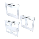 Maxbell Acrylic Slotting Joint Templates Bow Tie Joint for Woodworking Tool Style D