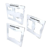 Maxbell Acrylic Slotting Joint Templates Bow Tie Joint for Woodworking Tool Style D