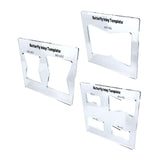 Maxbell Acrylic Slotting Joint Templates Bow Tie Joint for Woodworking Tool Style D