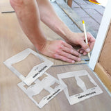Maxbell Acrylic Slotting Joint Templates Bow Tie Joint for Woodworking Tool Style D