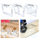 Maxbell Acrylic Slotting Joint Templates Bow Tie Joint for Woodworking Tool Style D