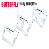 Maxbell Acrylic Slotting Joint Templates Bow Tie Joint for Woodworking Tool Style D