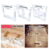 Maxbell Acrylic Slotting Joint Templates Bow Tie Joint for Woodworking Tool Style D