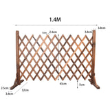 Maxbell Expandable Wood Fence Foldable Garden Screen Panel for Yard Courtyard Home