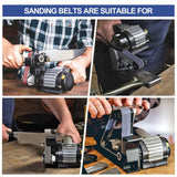 Maxbell 30Pcs Assorted Sanding Belts Kit Repair Part for Woodworking Household Style A
