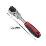Maxbell Flexible Head Ratchet Handle 9.84'' Universal Sturdy Activity Wrench