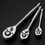 Maxbell Two Way Ratchet Handle Professional Heavy Duty Steel Sturdy Wrench Tool 1/4