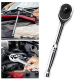Maxbell Two Way Ratchet Handle Professional Heavy Duty Steel Sturdy Wrench Tool 1/4
