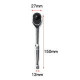 Maxbell Two Way Ratchet Handle Professional Heavy Duty Steel Sturdy Wrench Tool 1/4