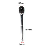 Maxbell Two Way Ratchet Handle Professional Heavy Duty Steel Sturdy Wrench Tool 3/8
